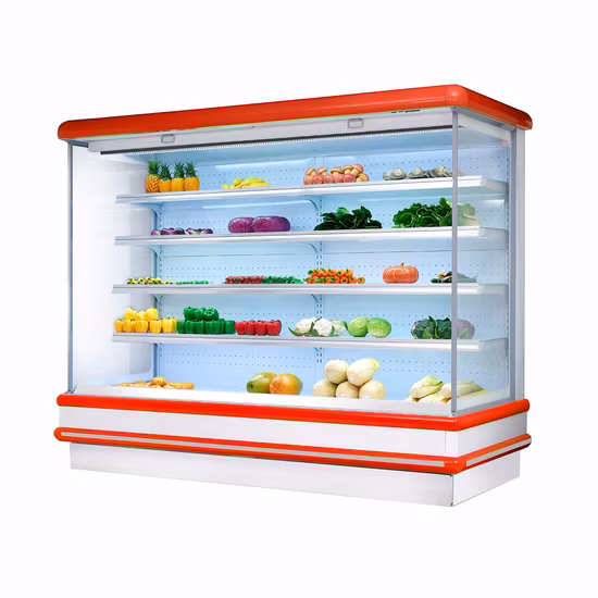 Compressor Type Vegetable Display Refrigerator Cooler Fruit & Veg Multidecks
