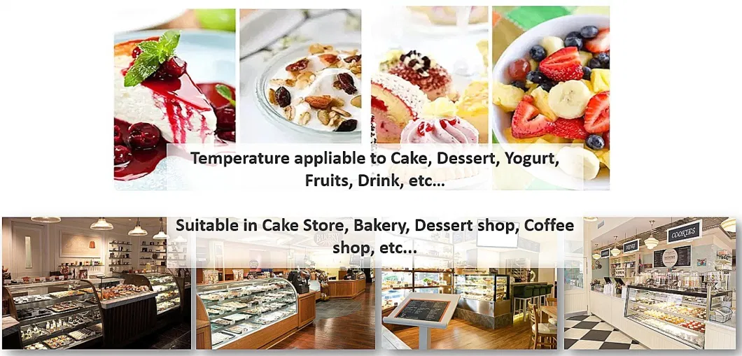 Smeta Commercial Refrigerated Deli Display Case Cake Chiller Showcase