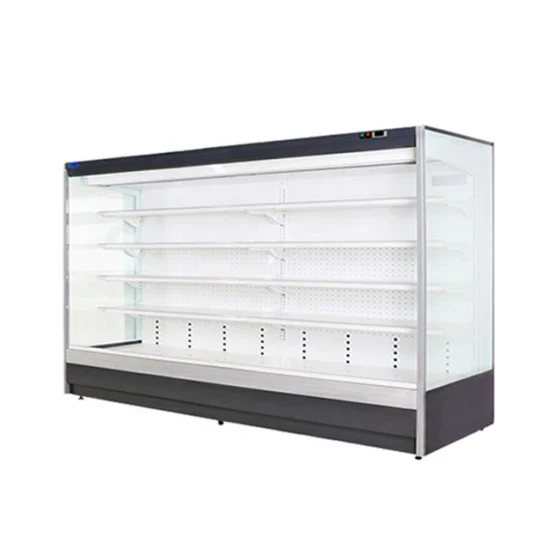 Congelador enchufable Cool Design Silm Multidecks utilizado en el supermercado.