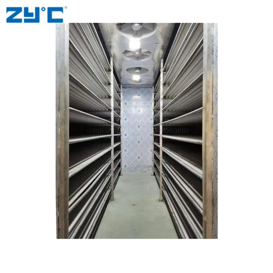 Zyc Carne Mariscos Congelación rápida Estante de placa de aluminio Sala de almacenamiento en frío Congelador rápido Congelador rápido